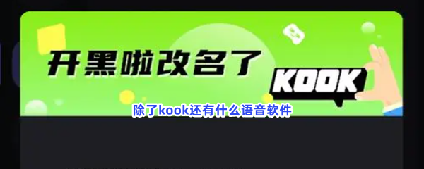 除了kook还有什么语音软件？和kook类似的软件介绍