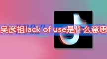 吴彦祖lack of use是什么意思