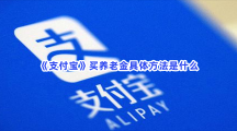 《支付宝》上哪里能买养老金？买养老金具体方法是什么