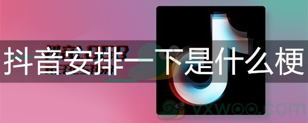 抖音安排一下是什么梗