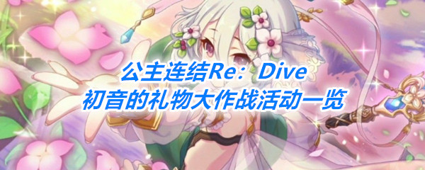 《公主连结Re：Dive》初音的礼物大作战活动一览