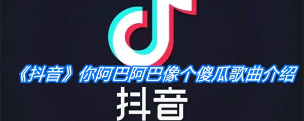 《抖音》你阿巴阿巴像个傻瓜歌曲介绍