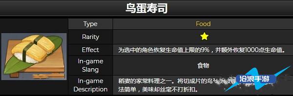 原神鸟蛋寿司制作配方介绍