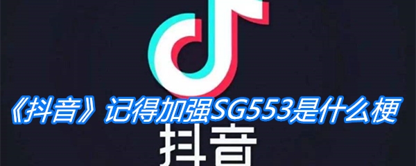 《抖音》记得加强SG553是什么梗