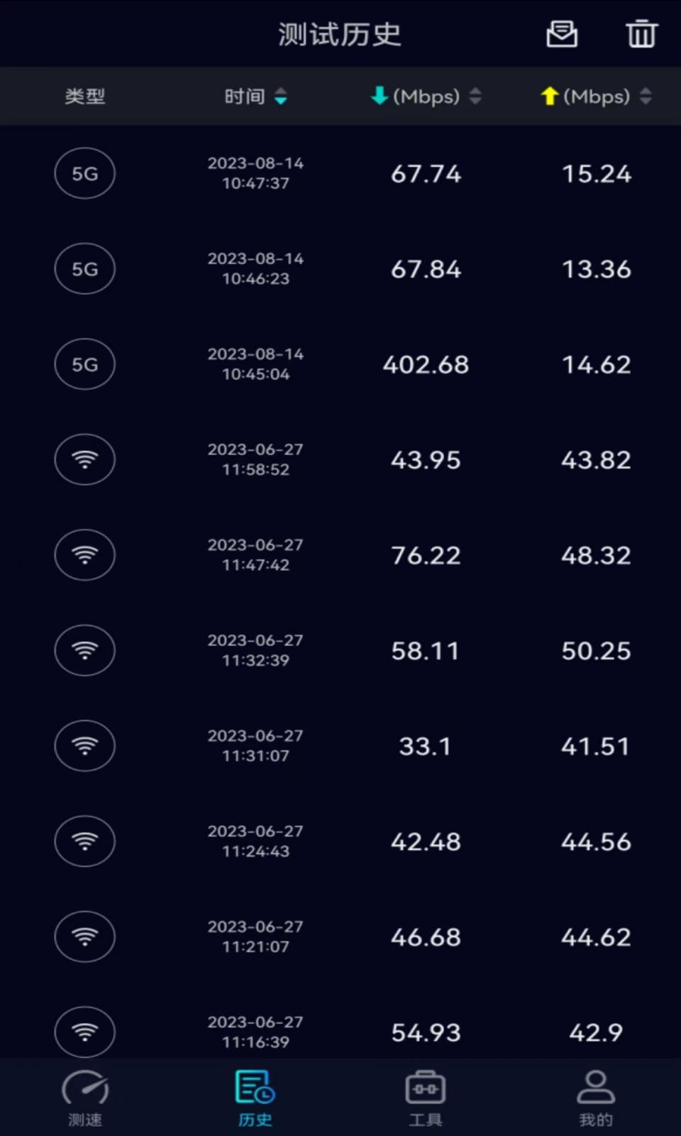 Speedtest5g截图3