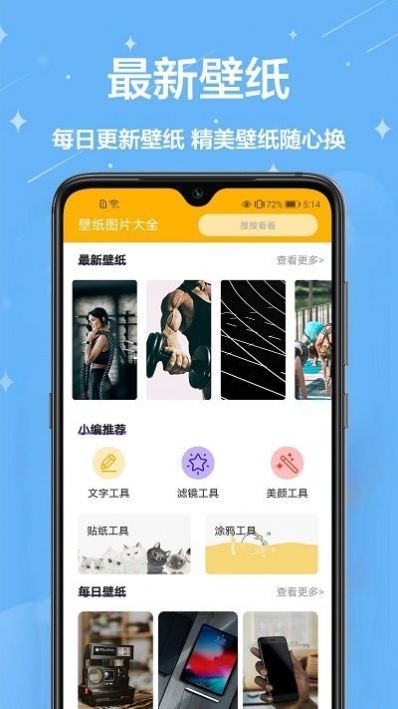 主题壁纸君无广告版纯净绿色截图2