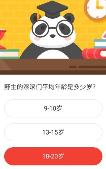 《微博》森林驿站野生的滚滚们平均年龄是多少岁