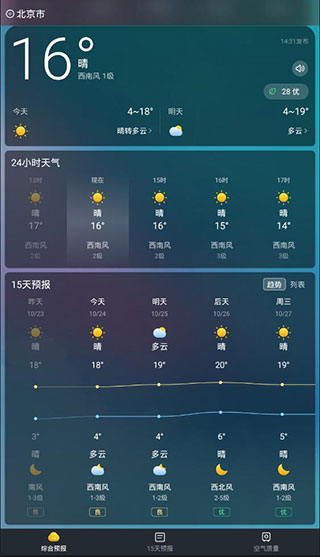 即刻天气精准预报极速版截图4