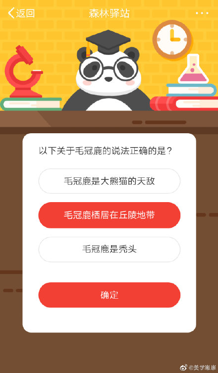 《微博》森林驿站以下关于毛冠鹿的说法正确的是