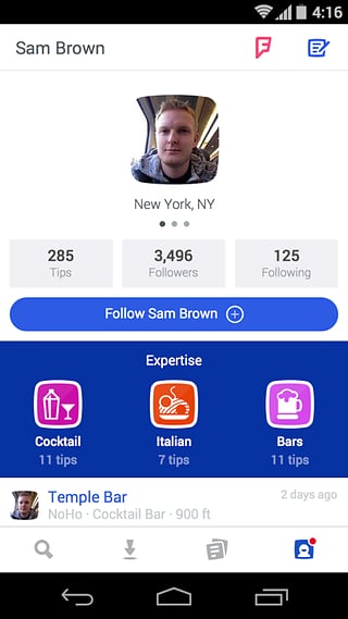 Foursquare手机免费版截图1