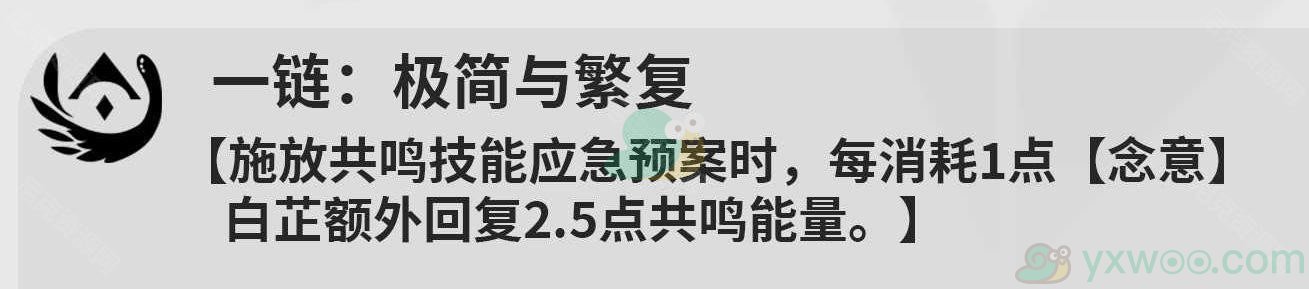 《鸣潮》白芷共鸣链的效果都是什么？新手推荐抽取几链呢