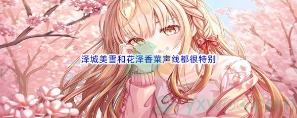 《哔哩哔哩》泽城美雪和花泽香菜声线都很特别，赢得众宅男的心