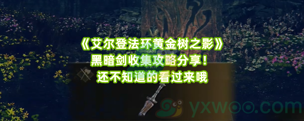 《艾尔登法环黄金树之影》黑暗剑收集攻略分享！还不知道的看过来哦