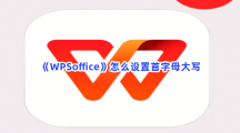 《WPSoffice》怎么设置首字母大写