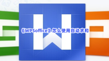 《WPSoffice》怎么使用自动求和