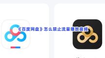 《百度网盘》怎么禁止流量播放音频
