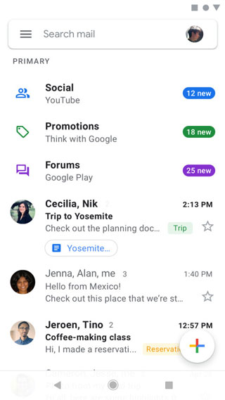 Gmail直观高效实用的电子邮件应用安卓版截图1