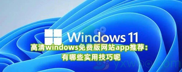 高清windows免费版网站app推荐：有哪些实用技巧呢