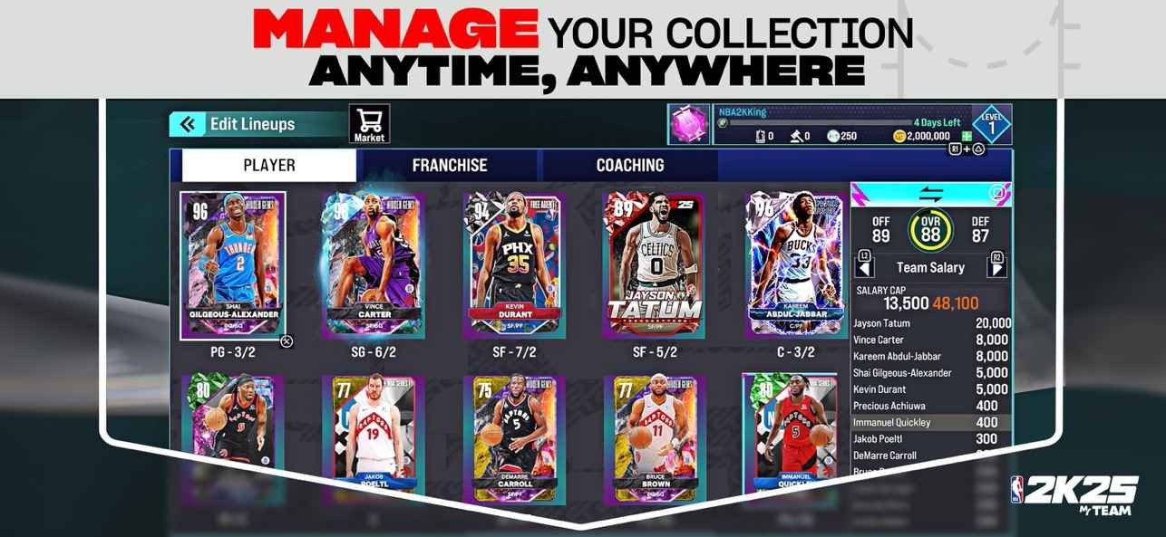 Nba 2k25安卓版中文直装免费版截图3