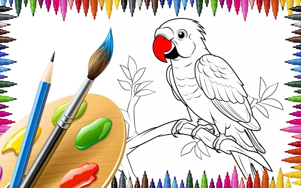 彩色绘画喷涂Colour Paint and Drawing Games安卓版最新版截图3